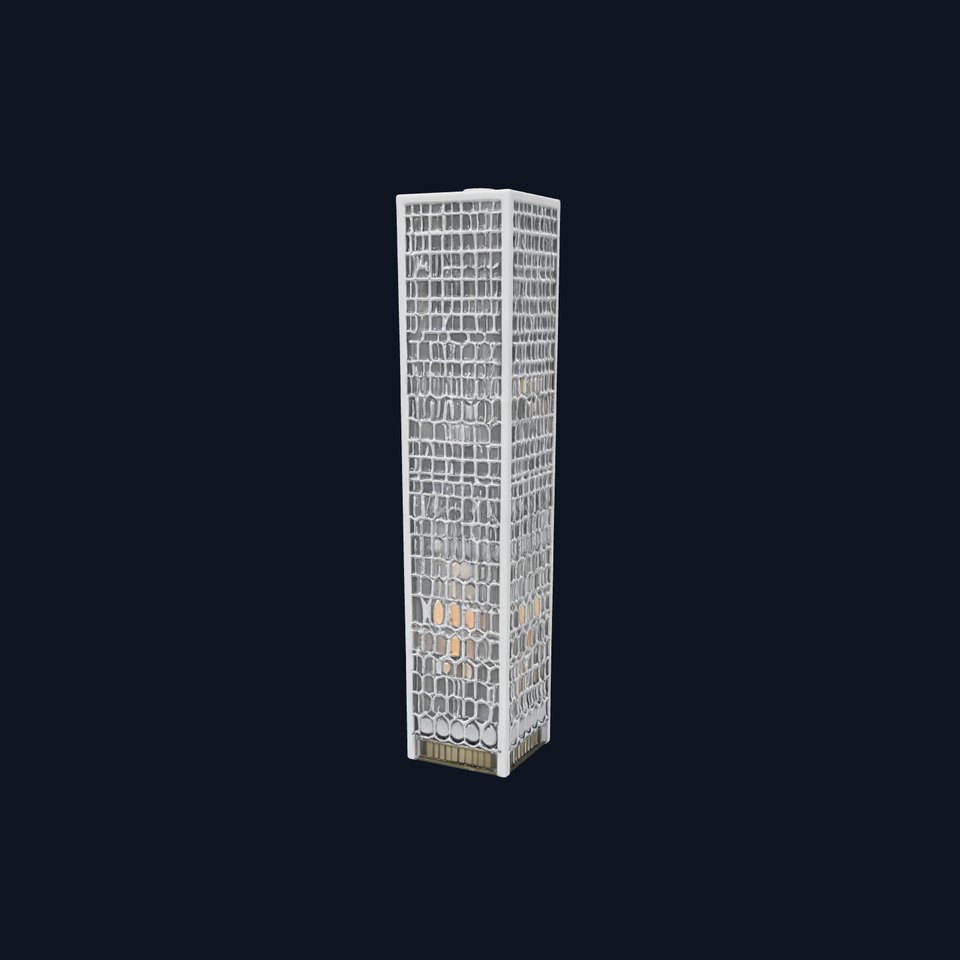 Hexagonal Facade Skyscraper model pack